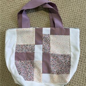 Upcycled reversible tote bag